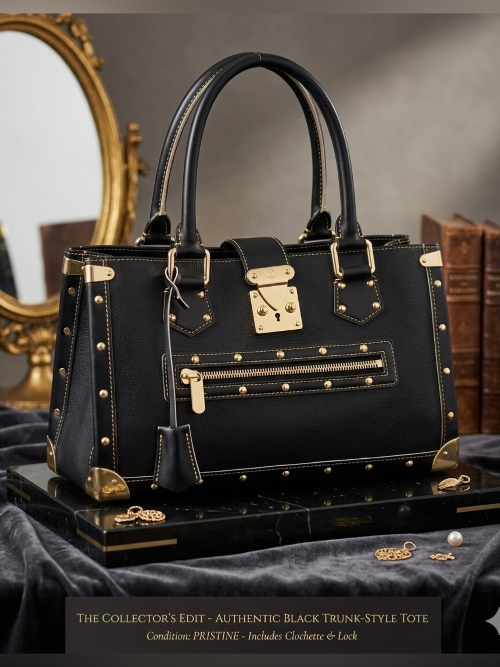 ✨ VINTAGE Louis Vuitton Suhali Le Fabuleux Bag Black Goatskin Leather EXCELLENT🌟